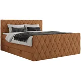 MKS Meble Boxspringbett mit Bettkasten, - Orange - Maße cm B: 181 H: 110