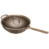 Zwilling Milano Wok mit Glasdeckel 30 cm, Braun