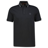 Boss ORANGE Passertip Slim-Fit Poloshirt aus gewaschenem elastischem Baumwoll-Piqué schwarz XL