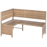 Merxx Eckbank 100 x 91 x 148 cm Beige/Grau