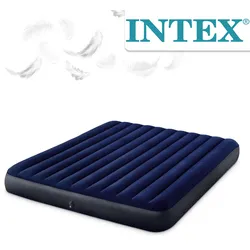 Intex Luftbett 203x183x25 cm blau Gästebett Luftmatratze