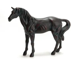 Elegantes Pferd kleines Modell - Schwarz Amadeus Harz 12.5x40.29 cm