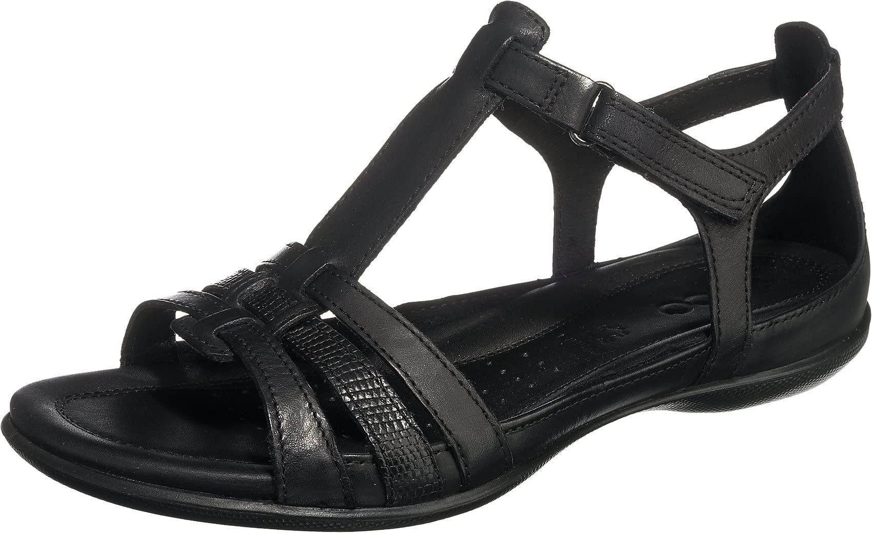 ECCO Damen Flash Sandale, Schwarz, 39 EU