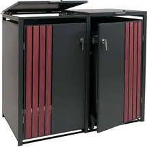MCW Mülltonnenverkleidung O67 132 x 122 x 84 cm anthrazit