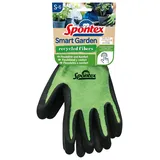 Spontex Smart Garden Gartenhandschuhe, Touchscreen kompatibel, aus recycelten PET-Flaschen, mit Nitrilbeschichtung, Größe S, 1 Paar