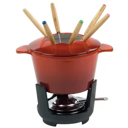 ILSA Normandie Fondue-Bourguignonne-Set aus Gusseisen-Set Ø 16 cm