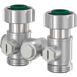 Simplex Einrohrarmatur 3/4" M x G 3⁄4" F Durchgang Einrohr-Hahnblock G Innengewinde