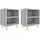 vidaXL Nachtschrank 2 Stk. 40 x 30 x 50 cm Grau