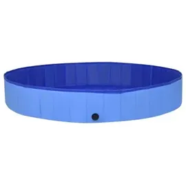 vidaXL Hunde-Pool Faltbar 300x40 cm Blau