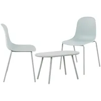 CLP 2er Sitzgruppe Veldin I Garten-Set 2x Stuhl stapelbar