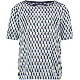 Betty Barclay Rundhals-Shirt Blau/Grün 36