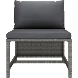 vidaXL Garten-Lounge-Set 4-tlg. grau