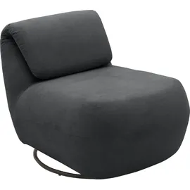 Andas Relaxsessel »Emberson Sessel, Rückenlehne hochklappbar, Drehsessel« Rückenverstellung, Drehfunktion, wahlweise auch Swivel (Wipp) Funktion grau