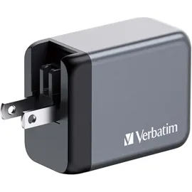 Verbatim GNC-65 GaN Charger 65W 2xUSB-C PD, 1xUSB-A QC 3.0 32201