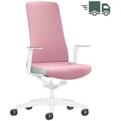 Interstuhl PURE INTERIOR Edition Bürostuhl | Polsterrücken | Variante rosa