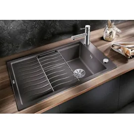 Blanco Elon XL 6 S links Einbau von Oben silgranit softweiß Handbetätigung 780 x 500 mm