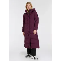 ICEPEAK Steppmantel "ADDIA", Damen, Gr. 48, lila (plum), Steppware, Obermaterial: 100% Polyester. Futter: 100% Polyester. Wattierung: 100% Polyester, sportlich, Basic knielang, Langarm abgerundeter Saum mit Windstopper, Mäntel, mit Markenlederpatch am Oberarm