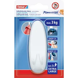 Tesa Powerstrips XL Oval Klebehaken für max. 3,0 kg 28,7 x 38,8 mm
