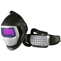 3M Schweißhelm 3M SPEEDGLAS 9100 AIR Schweißmaske mit ADFLO Atemschutzsystem 9100V mit Seitenfenster