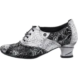 SIMEN Schnürpumps für Damen, grau, Größe 39 EU