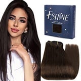 Fshine Sew in Extensions Echthaar Haar Tressen Echthaar Tressen Zum Einnähen