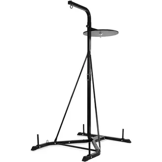 Physionics Boxsackhalterung Physionics® 2 in 1 Boxsackständer - Stehend, Punchingballplattform schwarz