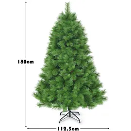 Costway Künstlicher Weihnachtsbaum Grün 180 cm