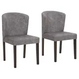 Esszimmerstuhl OTTO HOME "Prato", braun (cappuchino, schwarz), B:50cm H:83cm T:64cm, Kunstleder, Polyurethan, Stühle, Esszimmerstuhl
