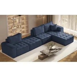 kaiser möbel Bohoo modulare Ecke XL Blau Rechts