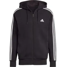 Adidas Essentials French Terry 3-Streifen Kapuzenjacke Black / White L