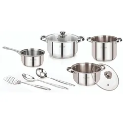 San Ignacio - Lexia 16/20/20/24 cm Kochgeschirr-Set mit Edelstahl-Utensilien-Set