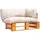 vidaXL Garten-Palettensofa Loungesofa sandfarben