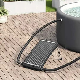 vidaXL Solarkollektor gebogen schwarz 72,5x46 cm