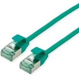 roline recycled material ROLINE RM U/FTP DataCenter Patchkabel Cat.6A (Class EA), Slim, grün, 0,5 m