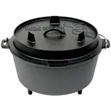 VALHAL OUTDOOR Dutch Oven 8 l Gusseisen schwarz