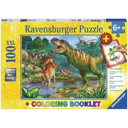 Ravensburger Puzzle - Welt der Dinosaurier, 100 Teile XXL
