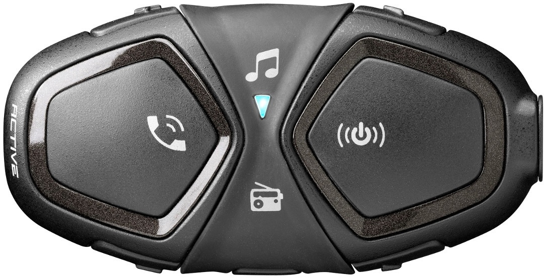 Interphone Active Bluetooth Communicatie systeem één Pack, zwart, Eén maat