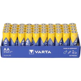 Varta 40x AA Mignon LR06 Batterie 2600mAh 1,5V Alkaline