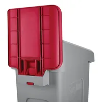 Rubbermaid Mülltrennsystem Rubbermaid Slim Jim® Recyclingstation, Hinweistafel, rot rot