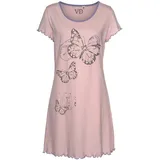 vivance dreams by lascana Nachthemd mit Schmetterling Motiv Rosa 32/34