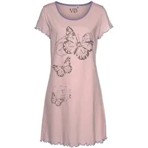 vivance dreams by lascana Nachthemd mit Schmetterling Motiv Rosa 32/34