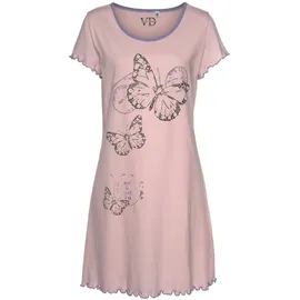vivance dreams by lascana Nachthemd mit Schmetterling Motiv Rosa 32/34