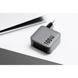 forcell F-Energy Ladegerät mit 3x USB C und USB A - 100W PD und Quick Charge 4.0