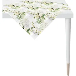 Mitteldecke APELT "6721", weiß, B:88cm L:88cm, Baumwolle, Polyester, Tischdecken