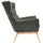 miliboo Relaxsessel Brody Samt 93 x 101 x 75 cm Khaki