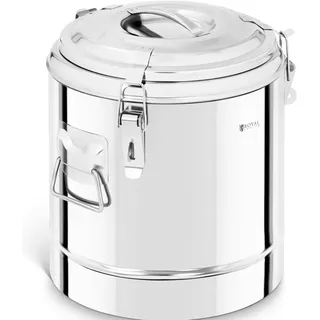Royal Catering Thermobehälter Edelstahl Thermobox Warmhaltebehälter Speisen Thermoport 12 L,