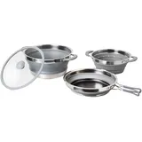 Brunner Volcano Camping Küche Topf Pfanne Stapelbar Silikon