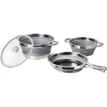 Brunner Volcano Camping Küche Topf Pfanne Stapelbar Silikon