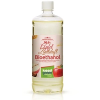 KieselGreen Bioethanol KieselGreen Bioethanol Flasche 1 Liter mit Duft für Ethanol-Kamin grün