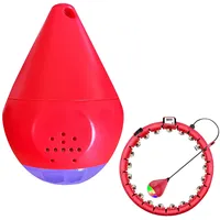 KUWAN Ersatz für Smart Hula Hoops Hullahub Reifen zum Abnehmen 1 Stück (Rot, LED gewichteter Ball)